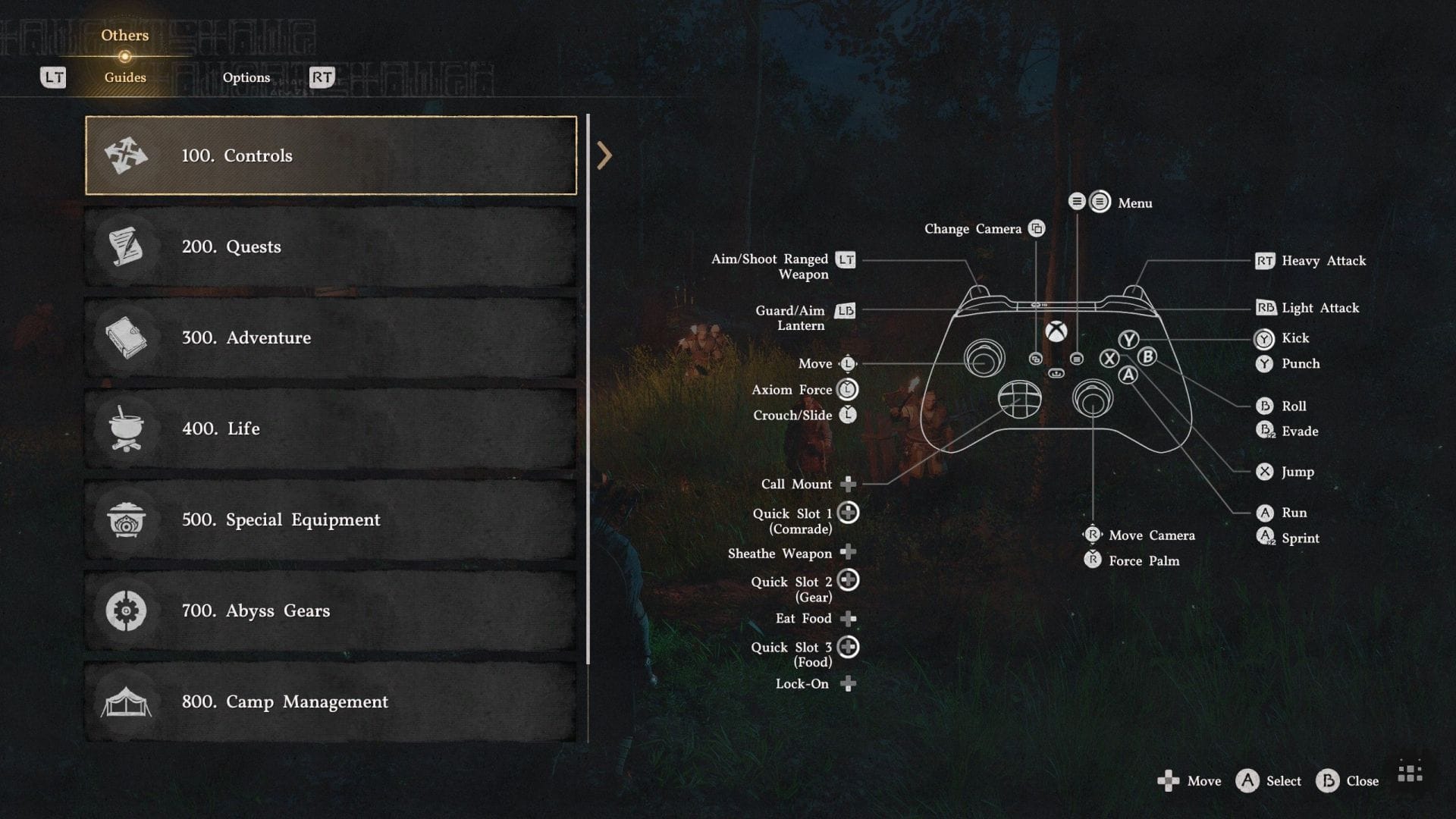 Controller input scheme (Image via Sportskeeda Gaming || Pearl Abyss)