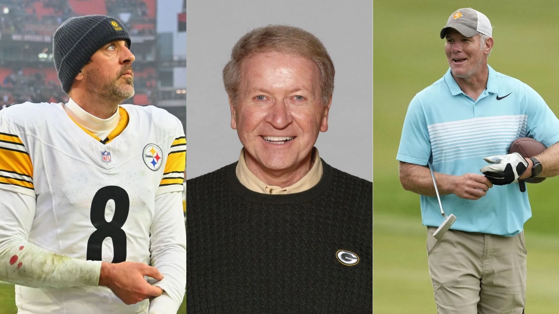 Aaron Rodgers and Brett Favre react to passing of former Packers CEO Bob Harlan - source: Getty