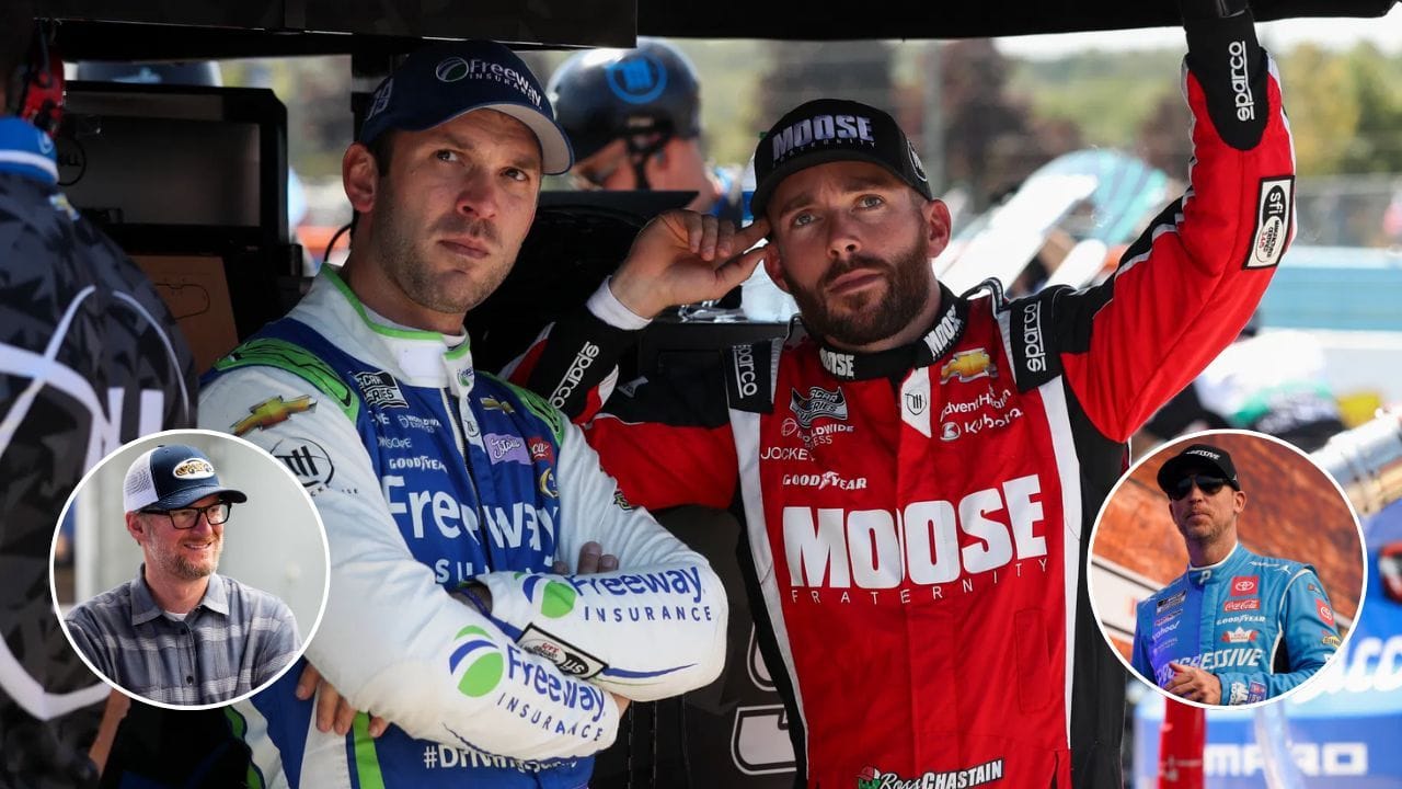 Denny Hamlin and Dale Jr. spot deep-seated "bad blood" between Daniel Suarez and Ross Chastain after Vegas confrontation