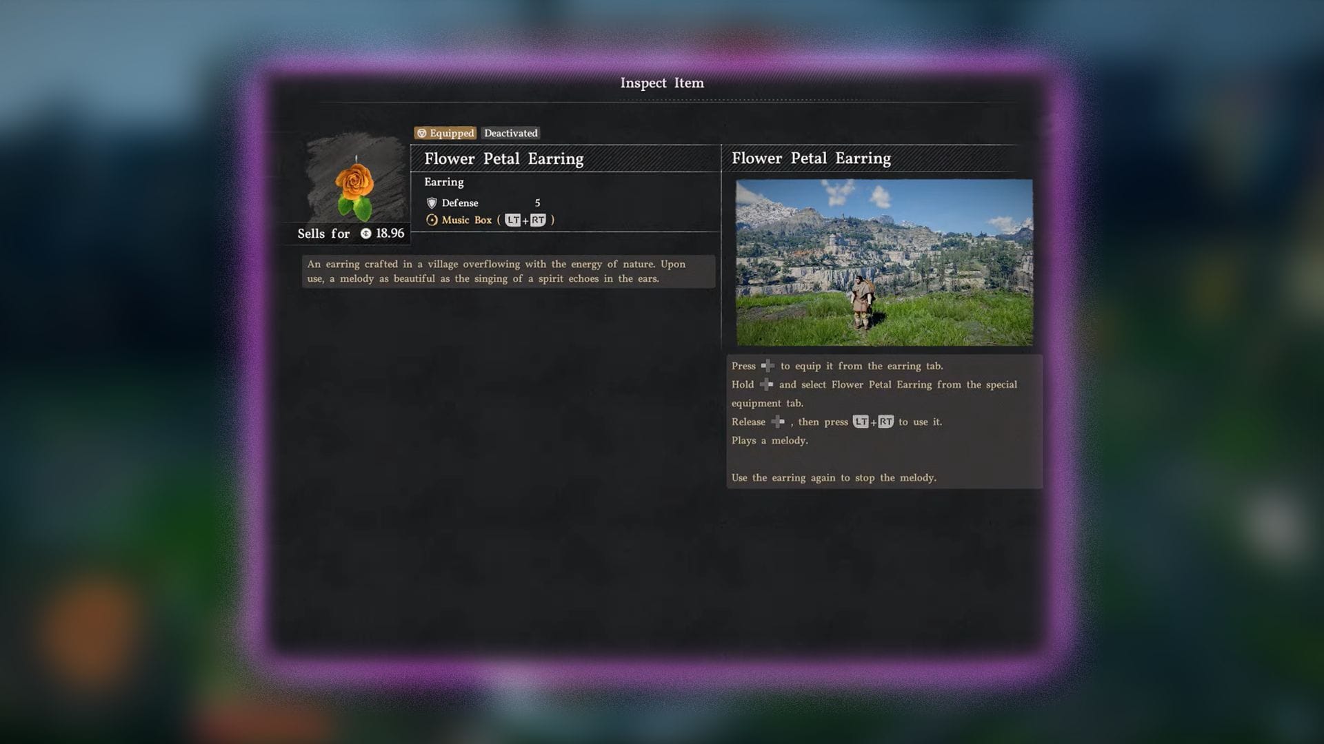 Unlocking the strongbox rewards you with the Flower Petal Earring (Image via Pearl Abyss)