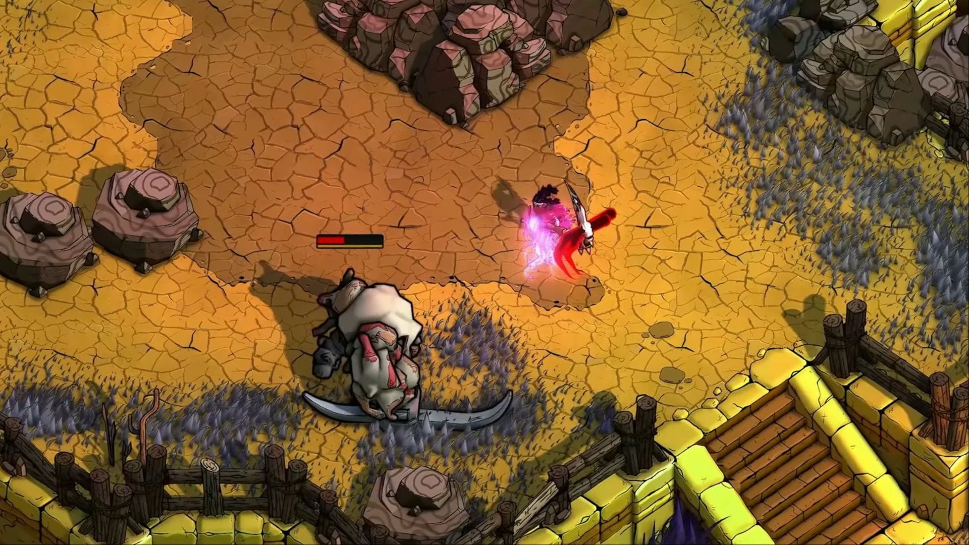 The combat gets tougher the more enemies you defeat (Image via Drinkbox Studios)