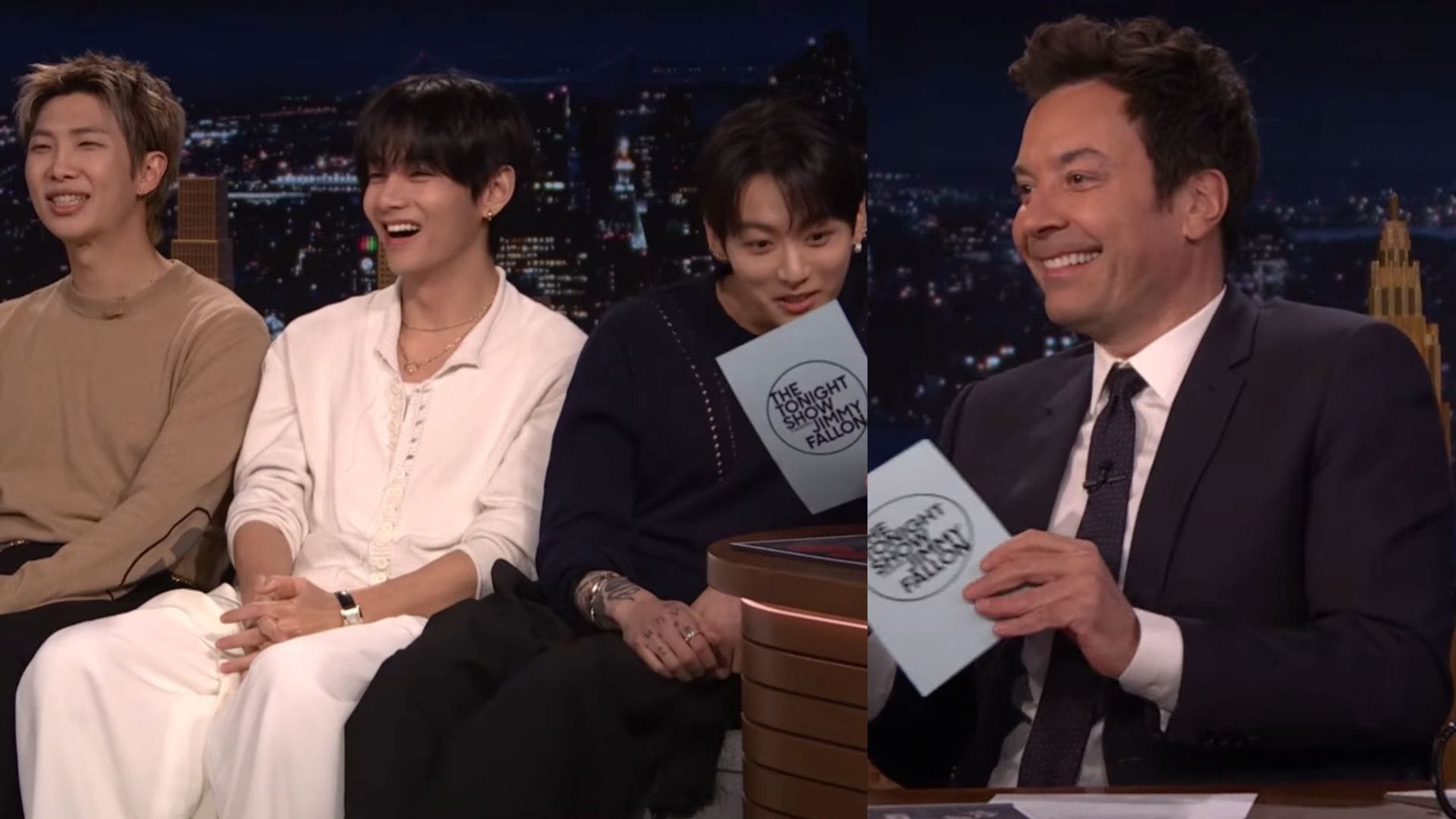 “I MISS JUNGKOOK KISSING ME?” - Fans lose it over BTS’ Taehyung’s misheard “teasing” confession on Jimmy Fallon’s The Tonight Show