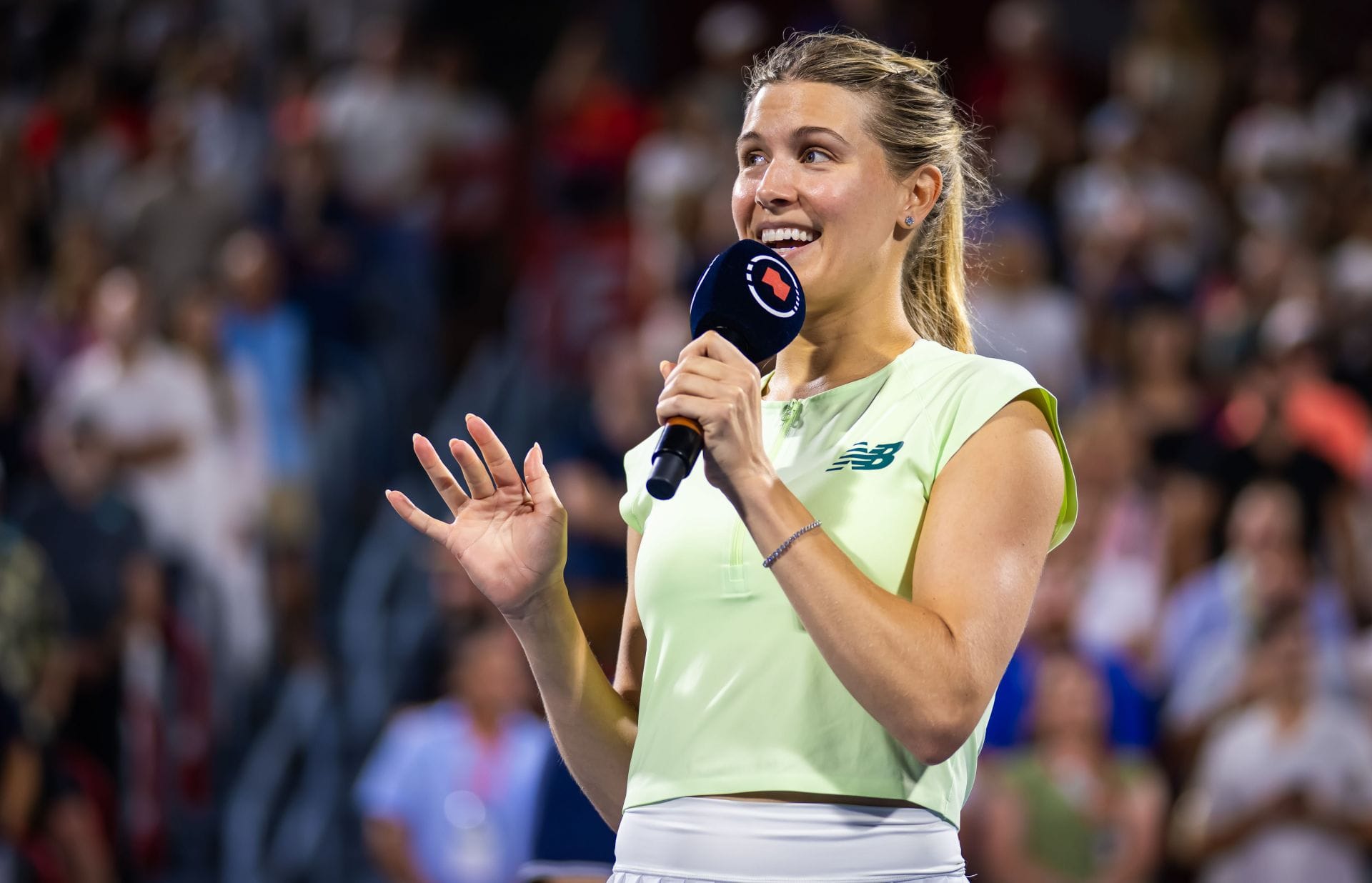 Eugenie Bouchard gives rare reaction to Roger Federer showing off his 'aura' in sleek suited-up look in Wimbledon photodump
