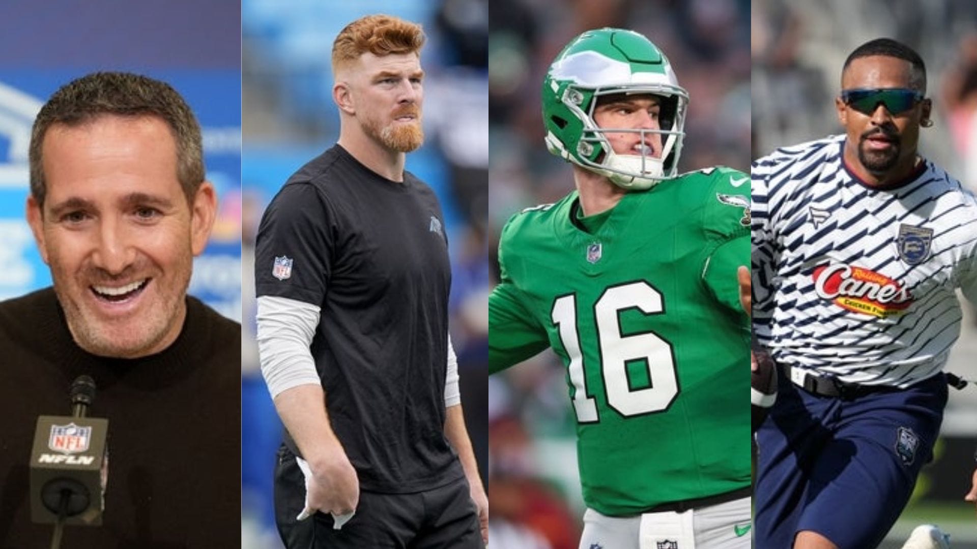 Eagles GM Howie Roseman makes his feelings known on what Andy Dalton's addition means for Jalen Hurts, Tanner McKee