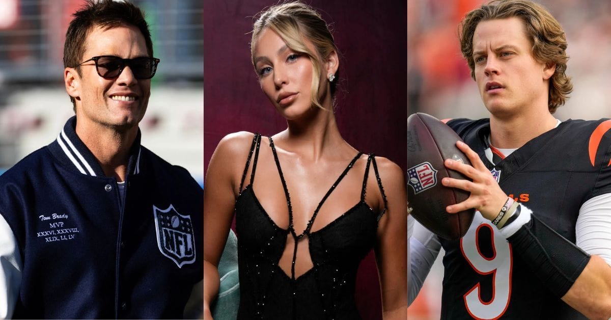 “Fighting over Alix Earle is so embarrassing”: NFL fans react as Tom Brady takes cheeky dig at Joe Burrow during the Fanatics Flag Football Draft