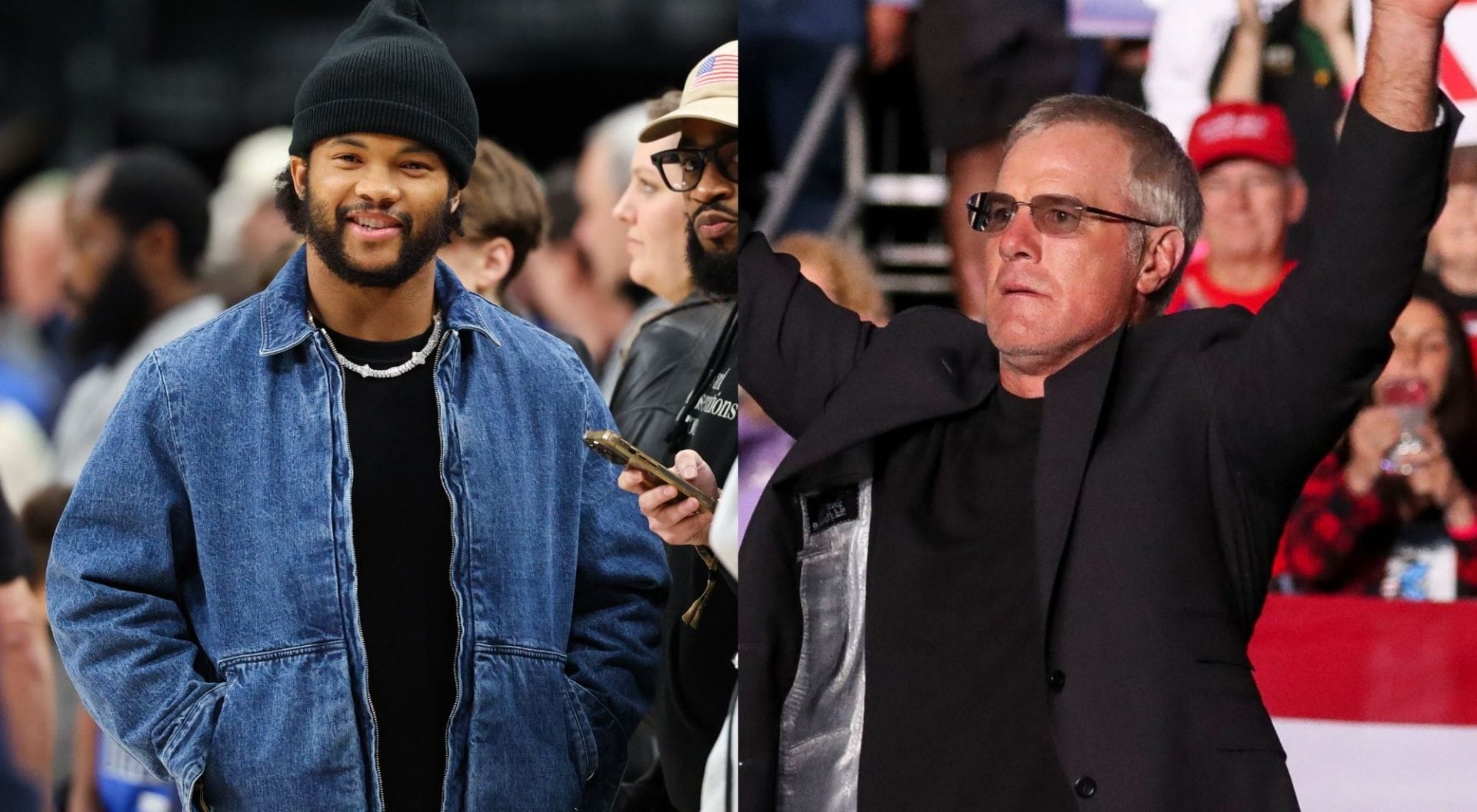 Kyler Murray and Brett Favre collage