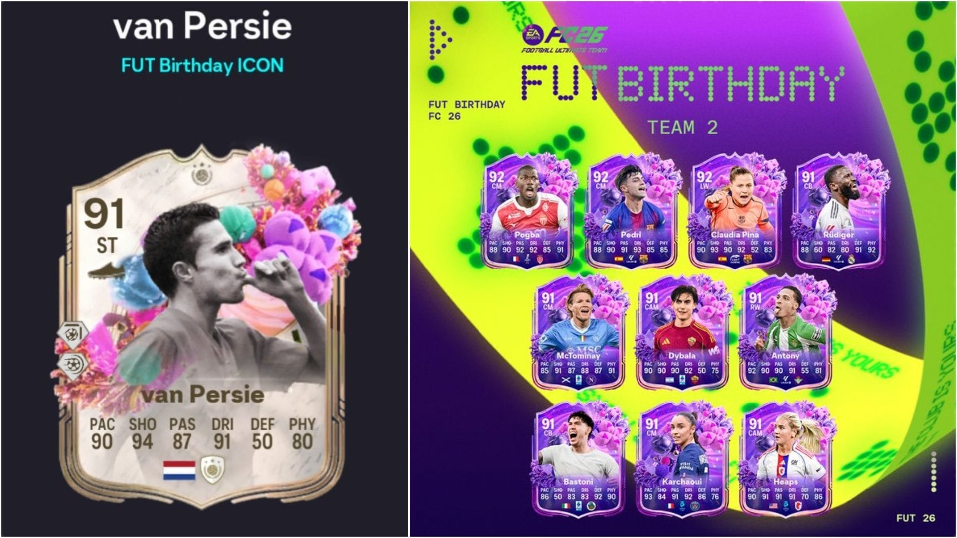 EA FC 26 Robin van Persie FUT Birthday Icon SBC: Legendary Dutch striker receives his first upgrade of the season
