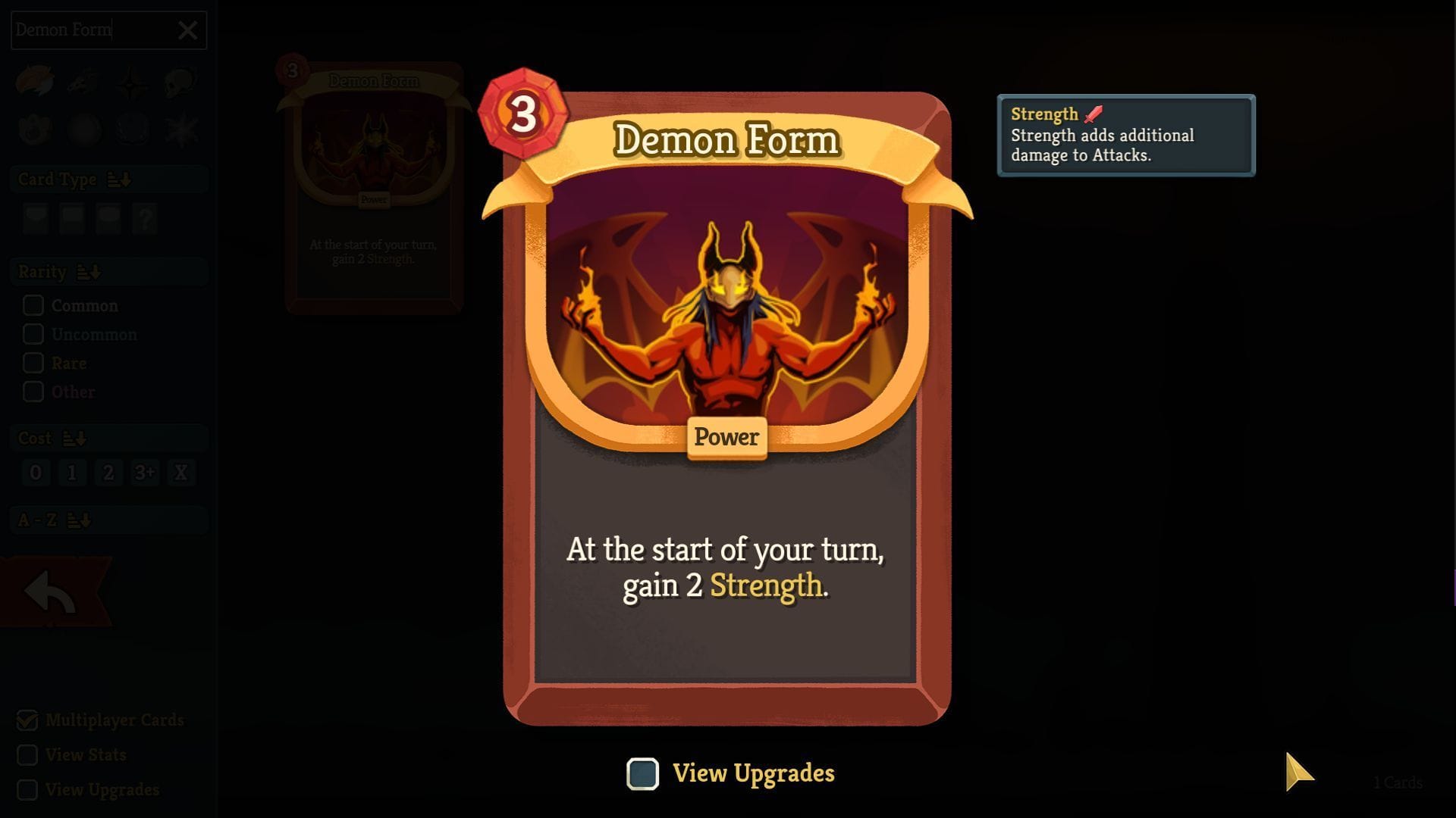 A crucial card for Strength build (Image via Mega Crit)