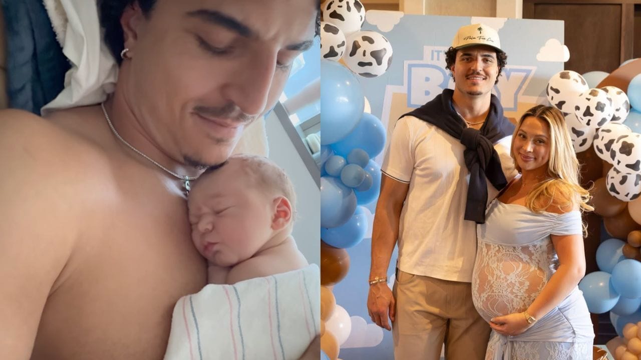 Jaelan Phillips left emotional as fiancée Samantha welcomes baby boy Shiloh in intimate hospital moments [PHOTOS]