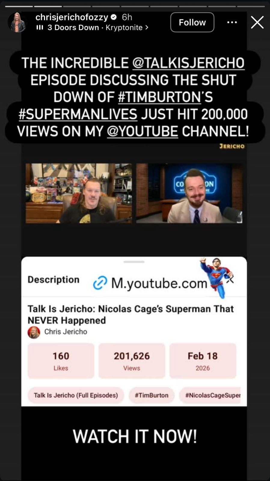 Chris Jericho hits huge milestone, breaks silence on social media