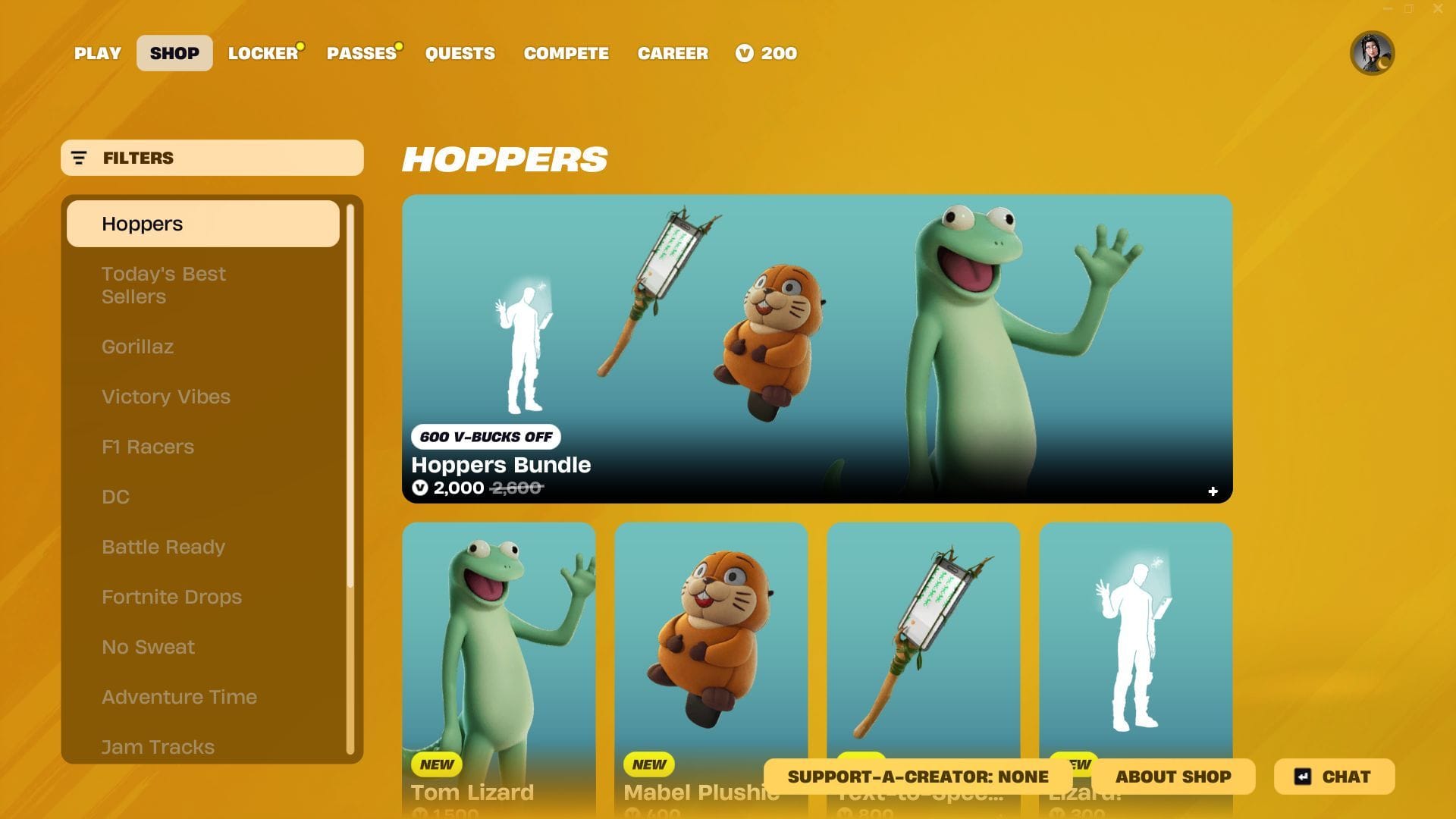 Tom Lizard is now in Fortnite! (Image via Epic Games)