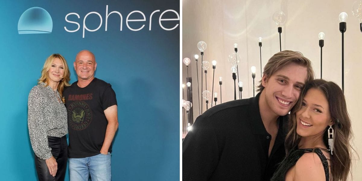 PICTURE: Andre Agassi & Steffi Graf's son Jaden share rare moment of affection with girlfriend Catherine during snowy getaway