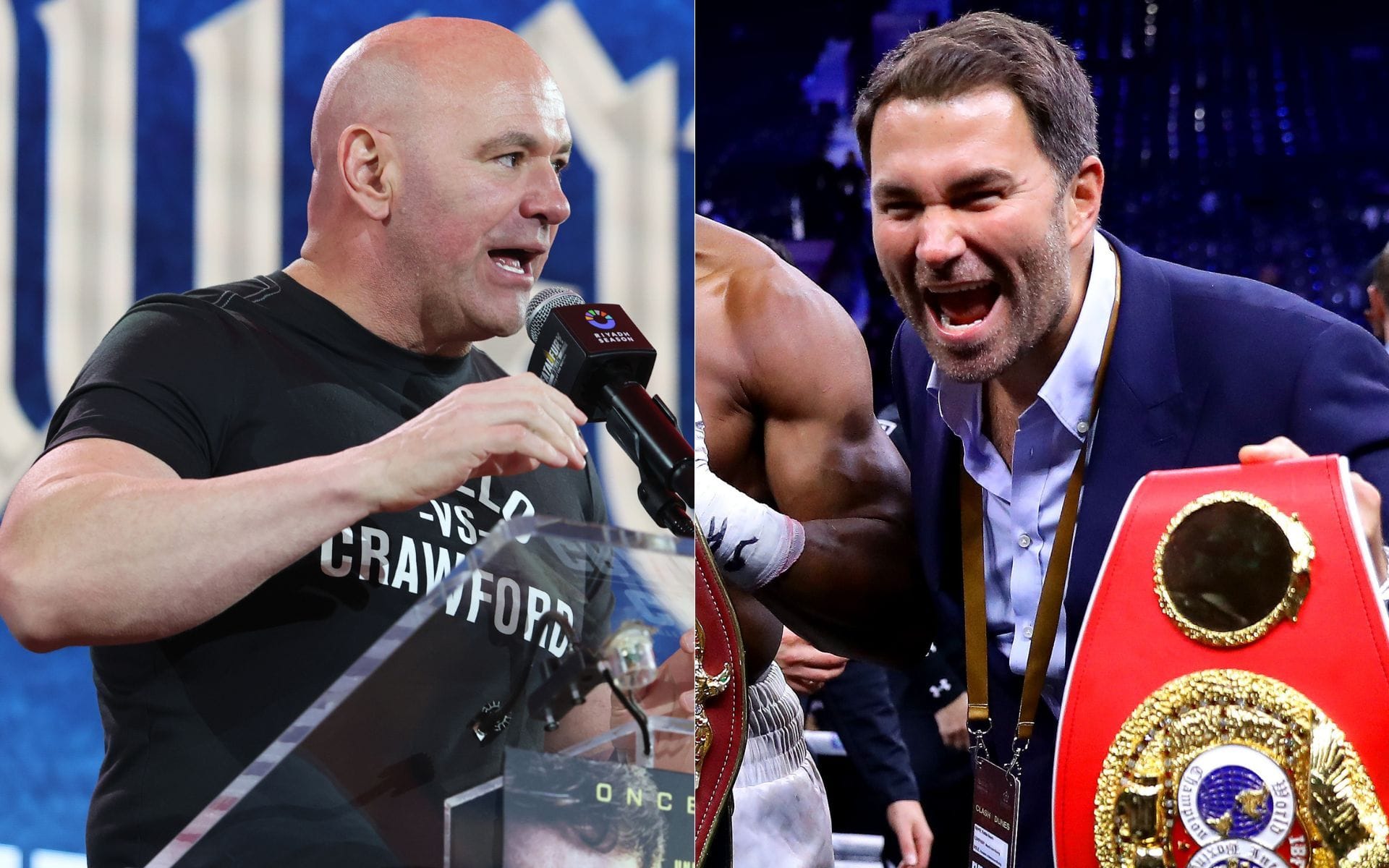 "Listen, p*y" - Eddie Hearn accuses Dana White of backing out of boxing match, UFC boss responds
