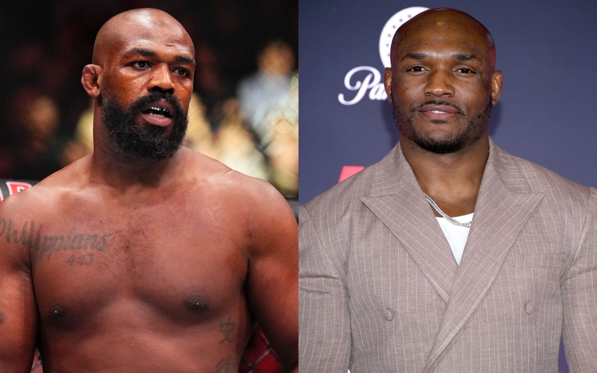 Jon Jones reacts to Kamaru Usman predicting that Brock Lesnar will beat him in wrestling match 