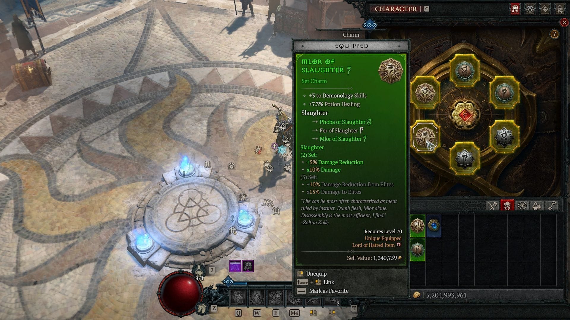 Talismans can provide massive scaling potential in Diablo 4 (Image via Blizzard Entertainment)