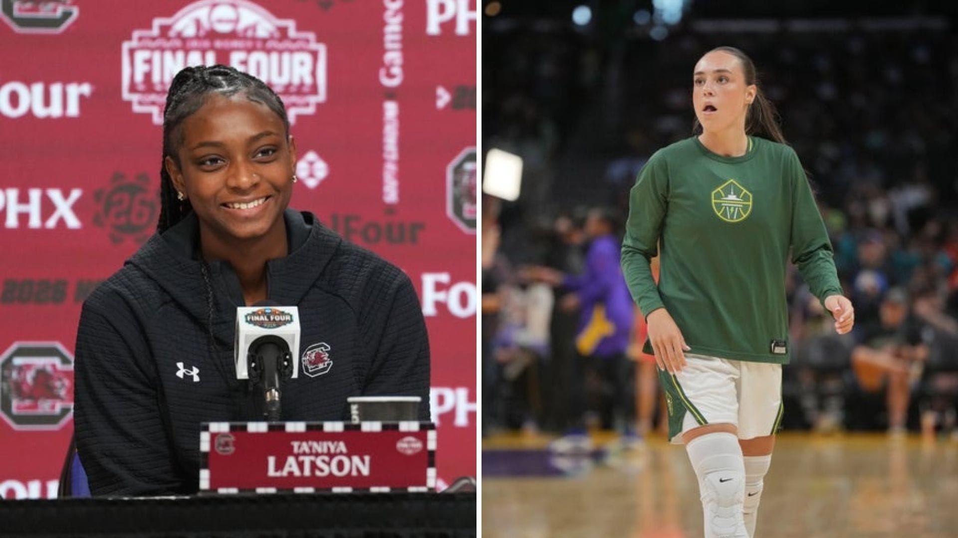 South Carolina’s Ta’Niya Latson sends prayers for ex-UConn star Nika Muhl after second ACL surgery