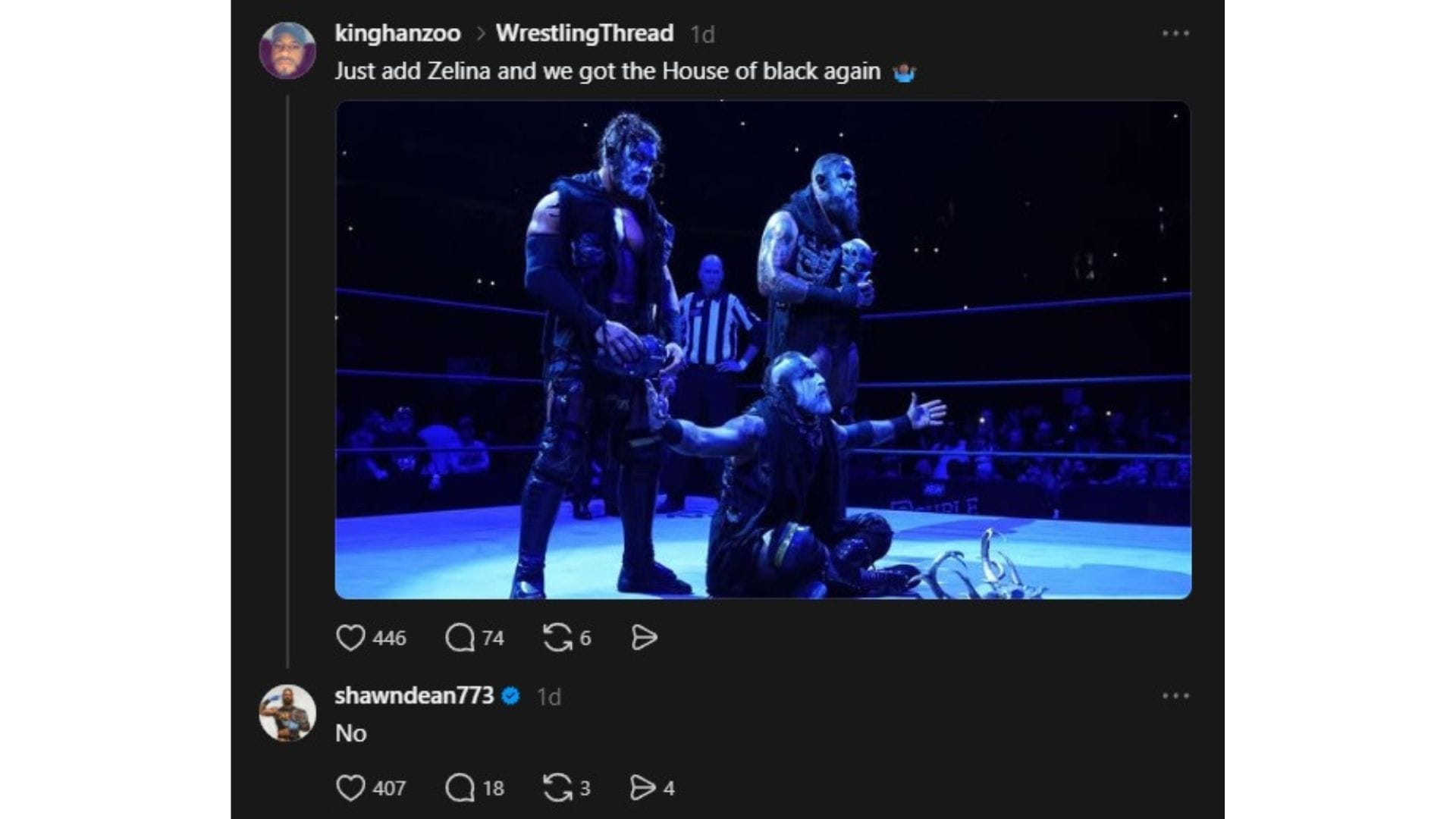 Screenshot of Shawn Dean's reply on Threads (Image via Threads @shawndean773)