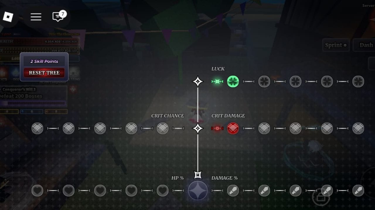 The Skill Tree (Image via Roblox)