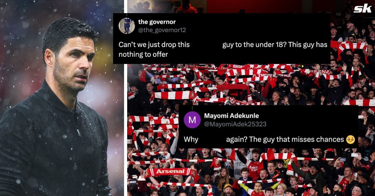 “Guy has nothing to offer” - Arsenal fans slam decision to name 2 players in starting line-up to face Newcastle