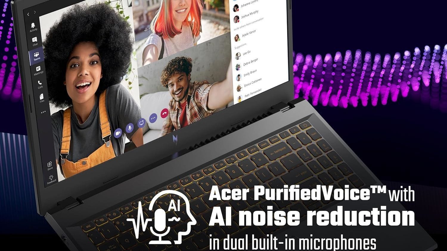 Acer Nitro V 15 is equipped with a decent microphone quality (Image via Acer)