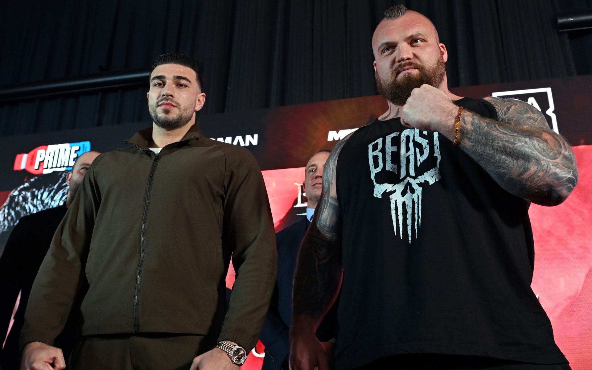 "Boxing has become a circus now" - Fans react as Tommy Fury and Eddie Hall face off ahead of their boxing clash