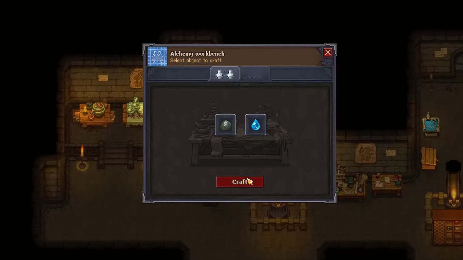 You need to make black paint in Graveyard Keeper before making ink (Image via Lazy Bear Games || YouTube@jamasinplays)
