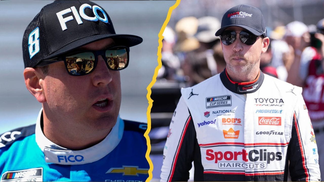 Denny Hamlin defends himself after Kyle Busch’s fiery remark on the backlash: “Im walking a damn tight rope here”