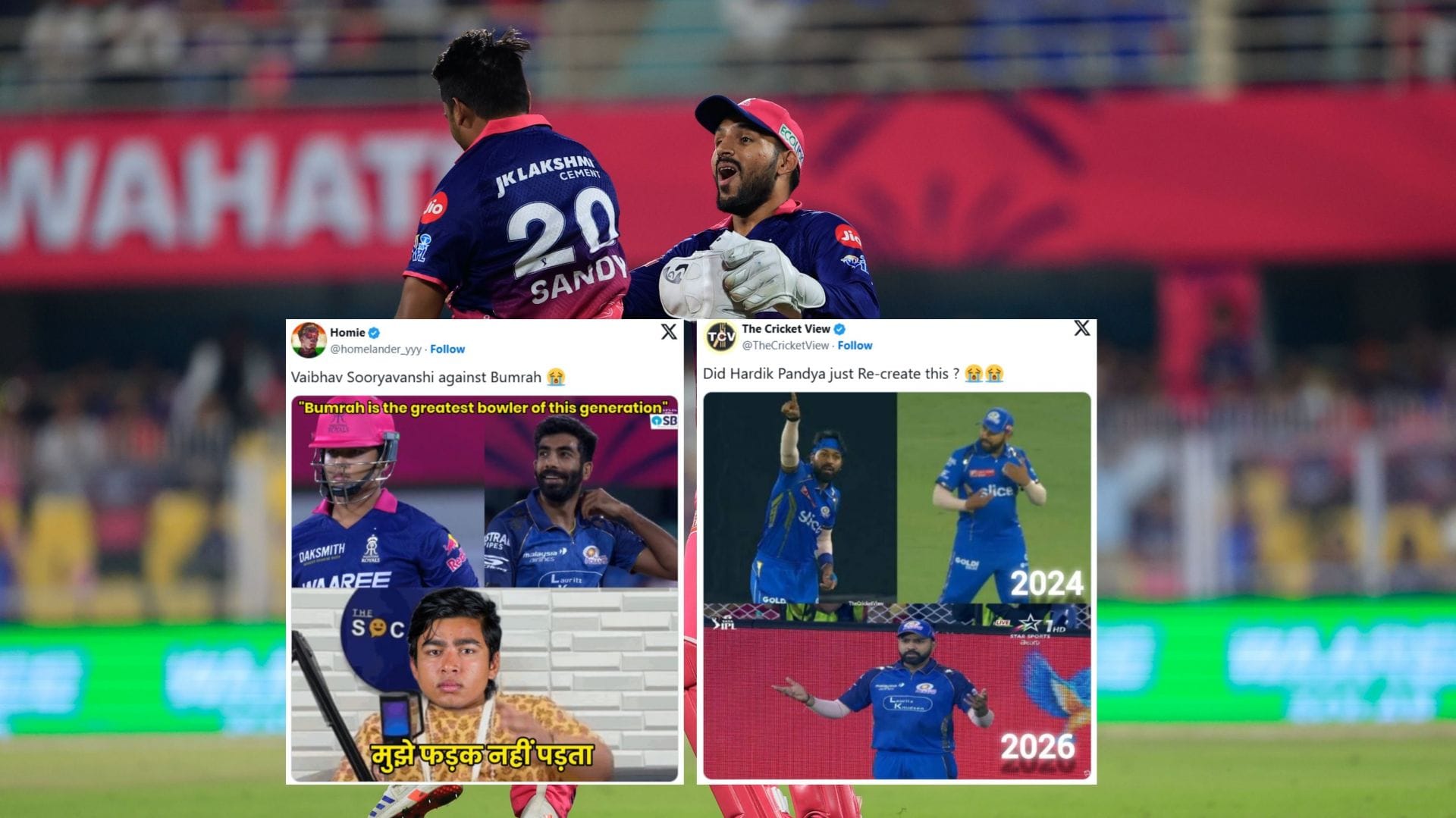 "Aap GOAT honge, but hamko mila to ham to marenege" - Top 10 funny memes after MI's dismal loss vs RR in IPL 2026 clash in Guwahati