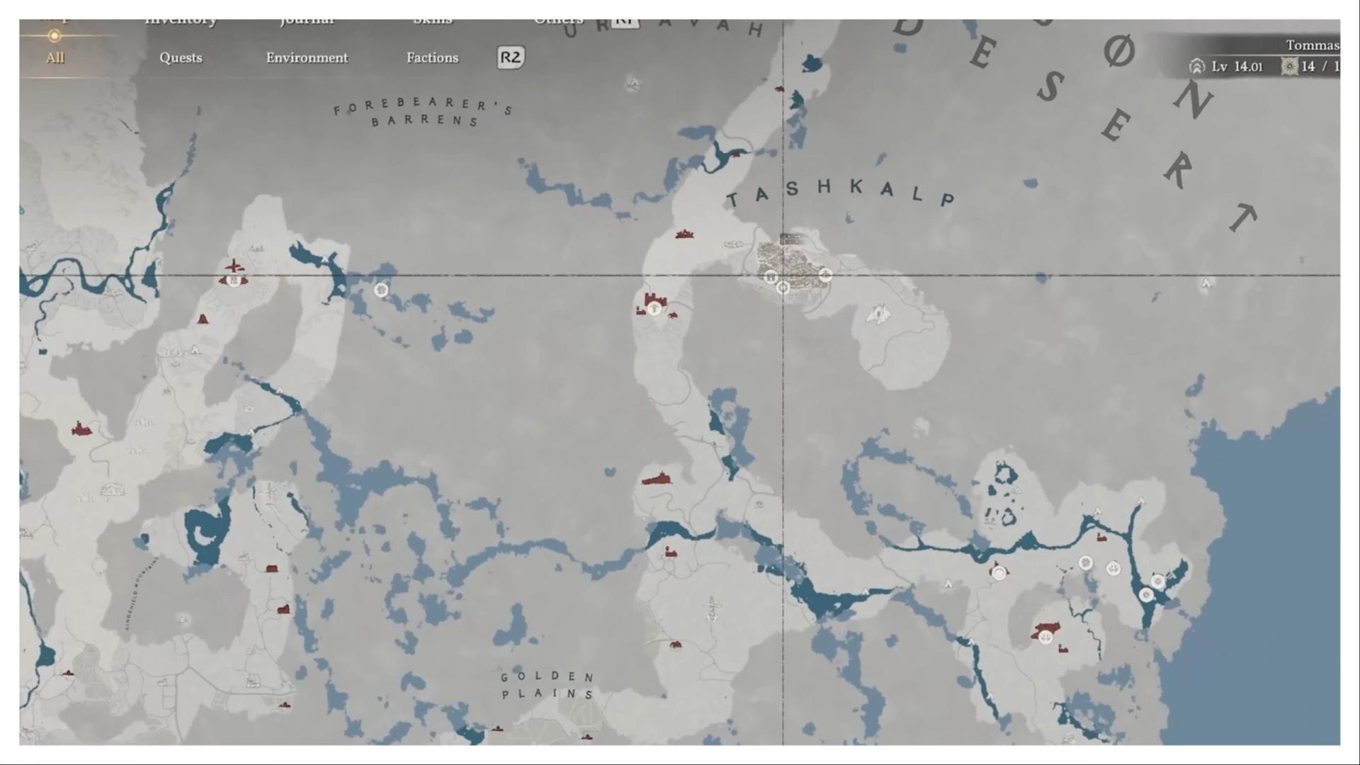 Tommaso town location on the map (Image via Pearl Abyss) 