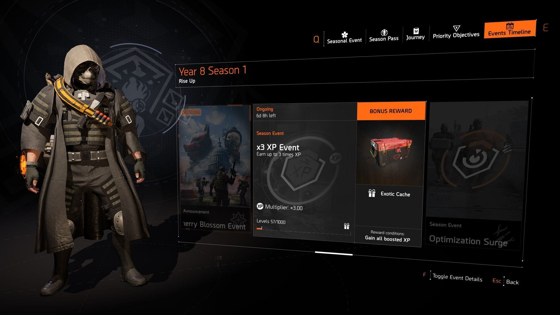 Best triple EXP event farm for Season pass and SHD Watch in The Division 2 Y8S1