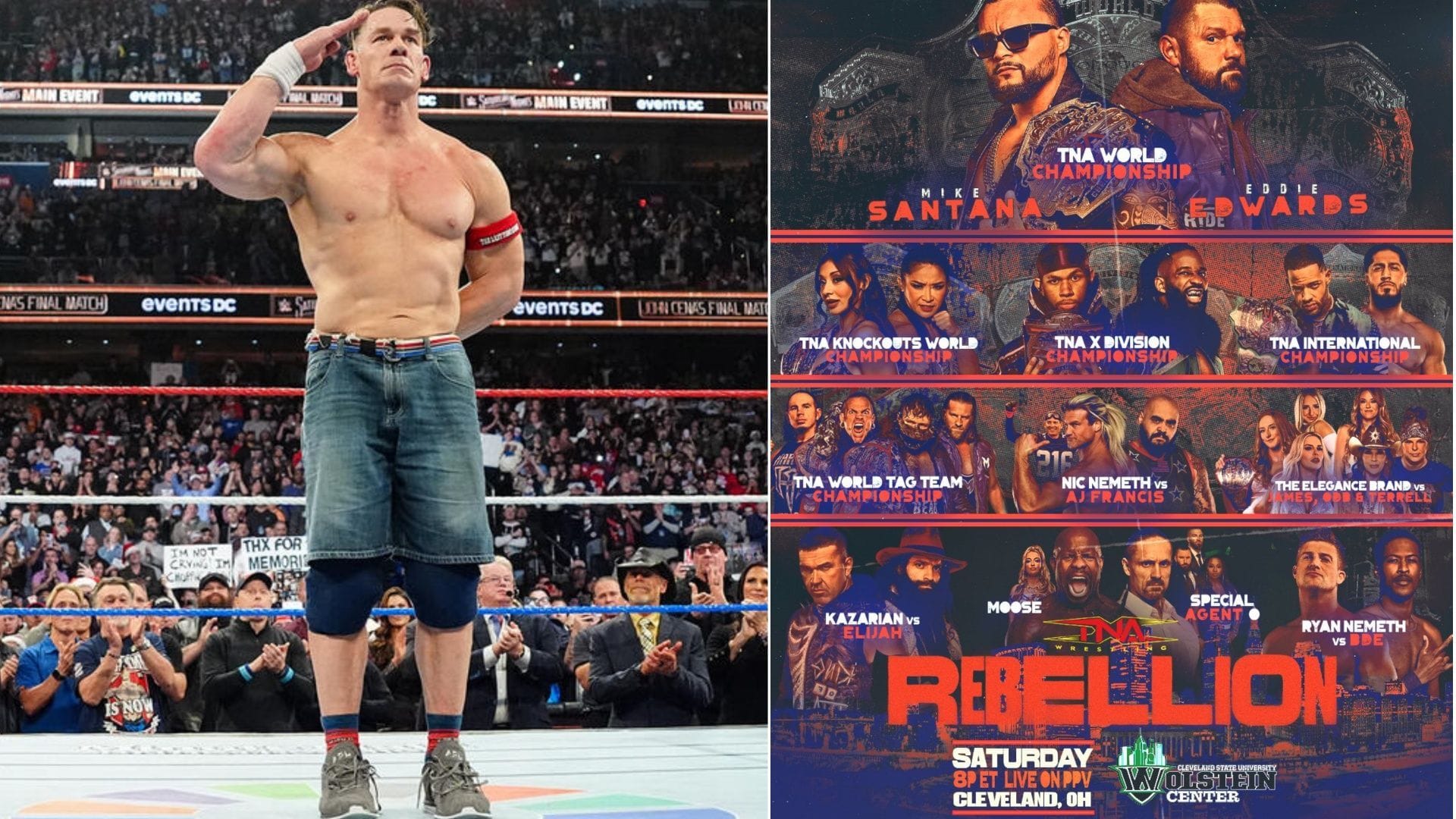 Top TNA star paid tribute to John Cena at Rebellion 2026