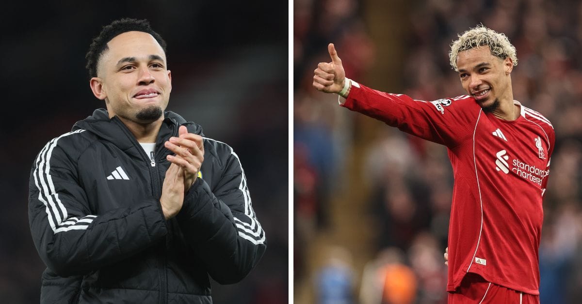 "Look mommy I scored twice at Old Trafford" - Noah Okafor reacts after win over Manchester United; Liverpool star Ekitike responds