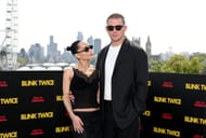 Zoe Kravitz and Channing Tatum attend the photocall of "Blink Twice" at IET London on August 18, 2024, in London, England. (Source: Getty)