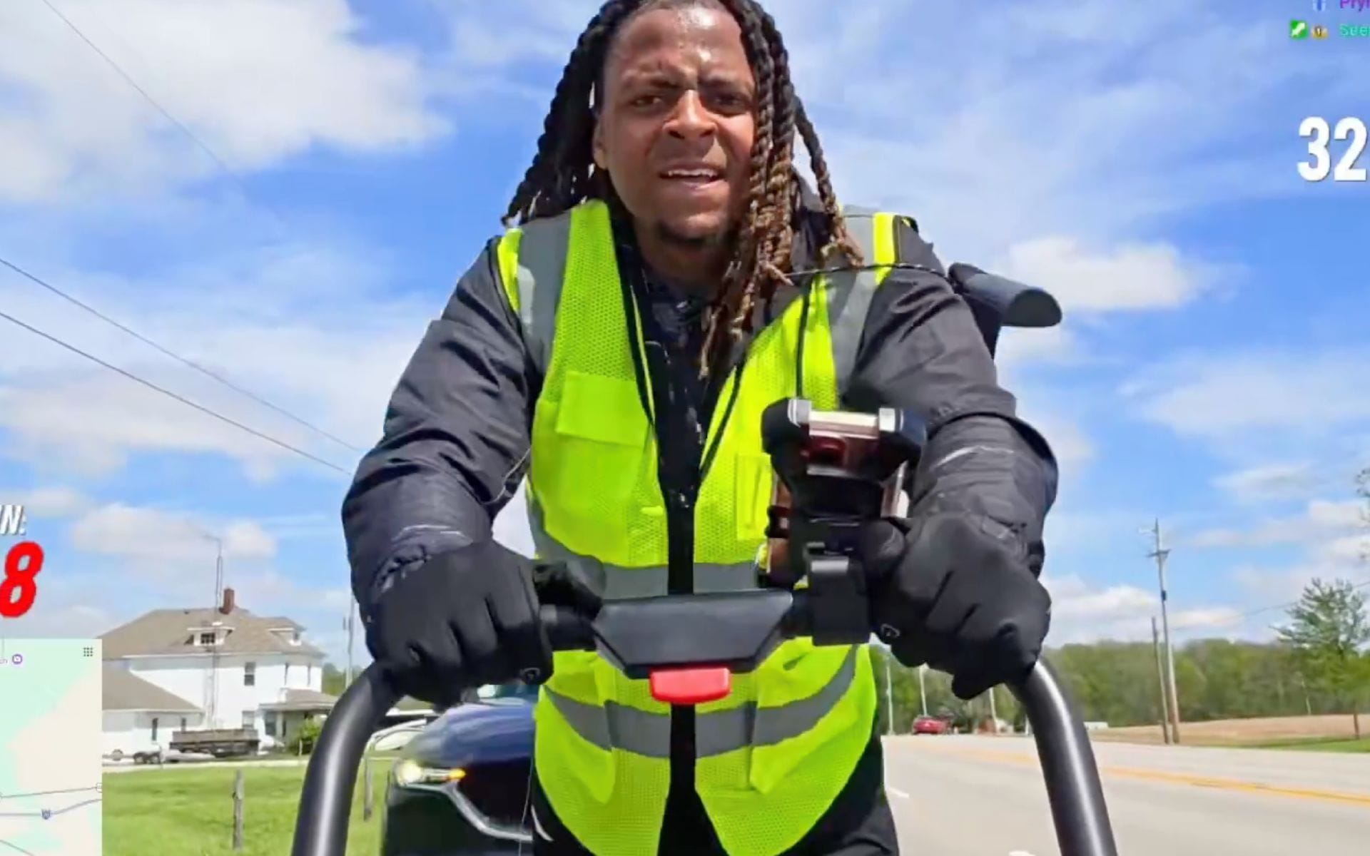 Who is Hmblzayy? Twitch streamer gets hit by car live on stream while walking from Philadelphia to California for charity