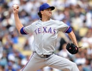 MLB: Jacob DeGrom in action for the Texas Rangers - Source: Getty