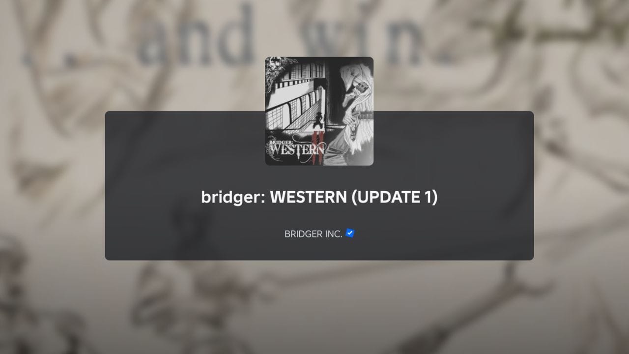 Bridger Western progression guide