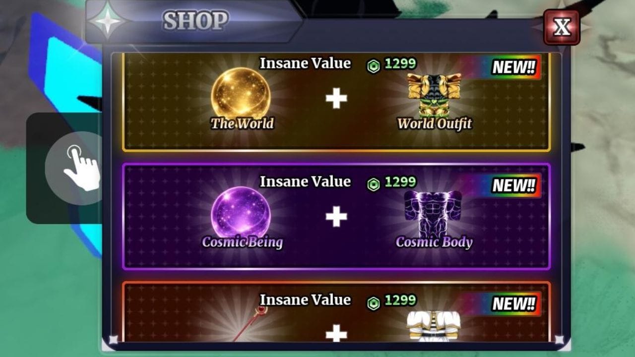 Cosmic Being and Cosmic Body bundle (Image via Roblox)