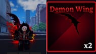 The Demon Wing accessory (Image via Roblox)