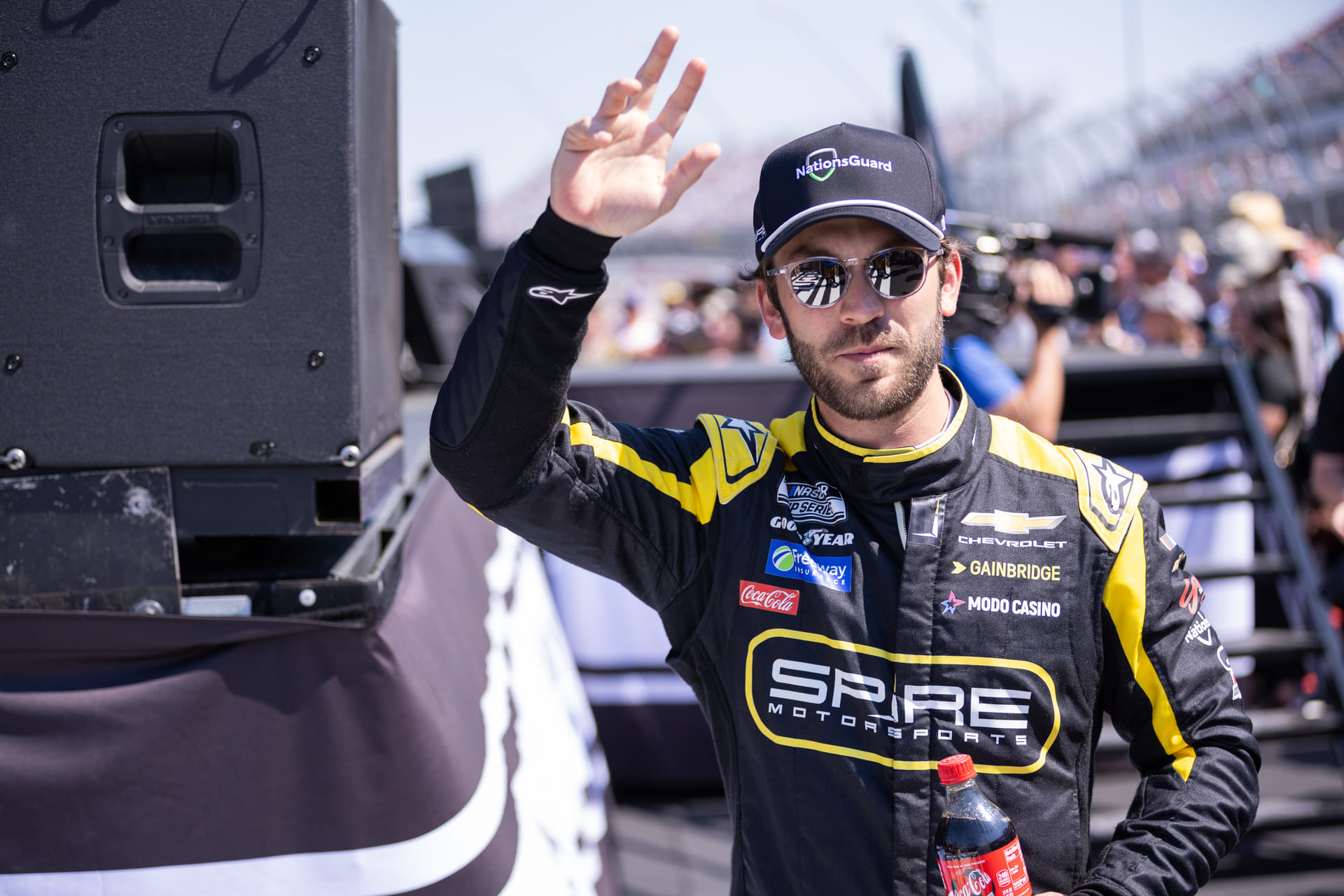 Daniel Suárez shuts down 'racing for career' narrative amid strong Spire start: "I'm not trying to beat Trackhouse"