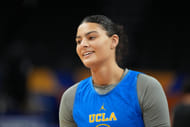 NCAA Womens Basketball: Final Four National Semifinal Practice - UCLA guard Lauren Betts - Source: Imagn