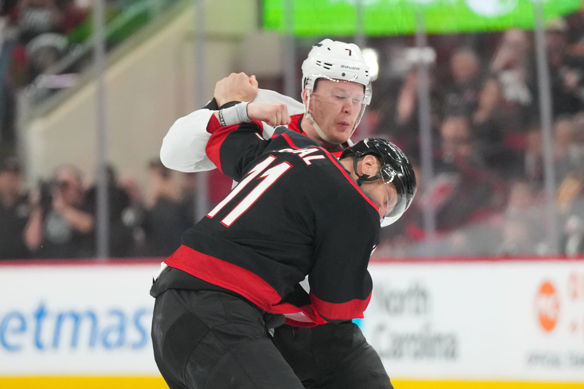 Ex-NHL enforcer Kevin Bieksa gives his two cents on Brady Tkachuk, Jordan Staal fight off opening draw