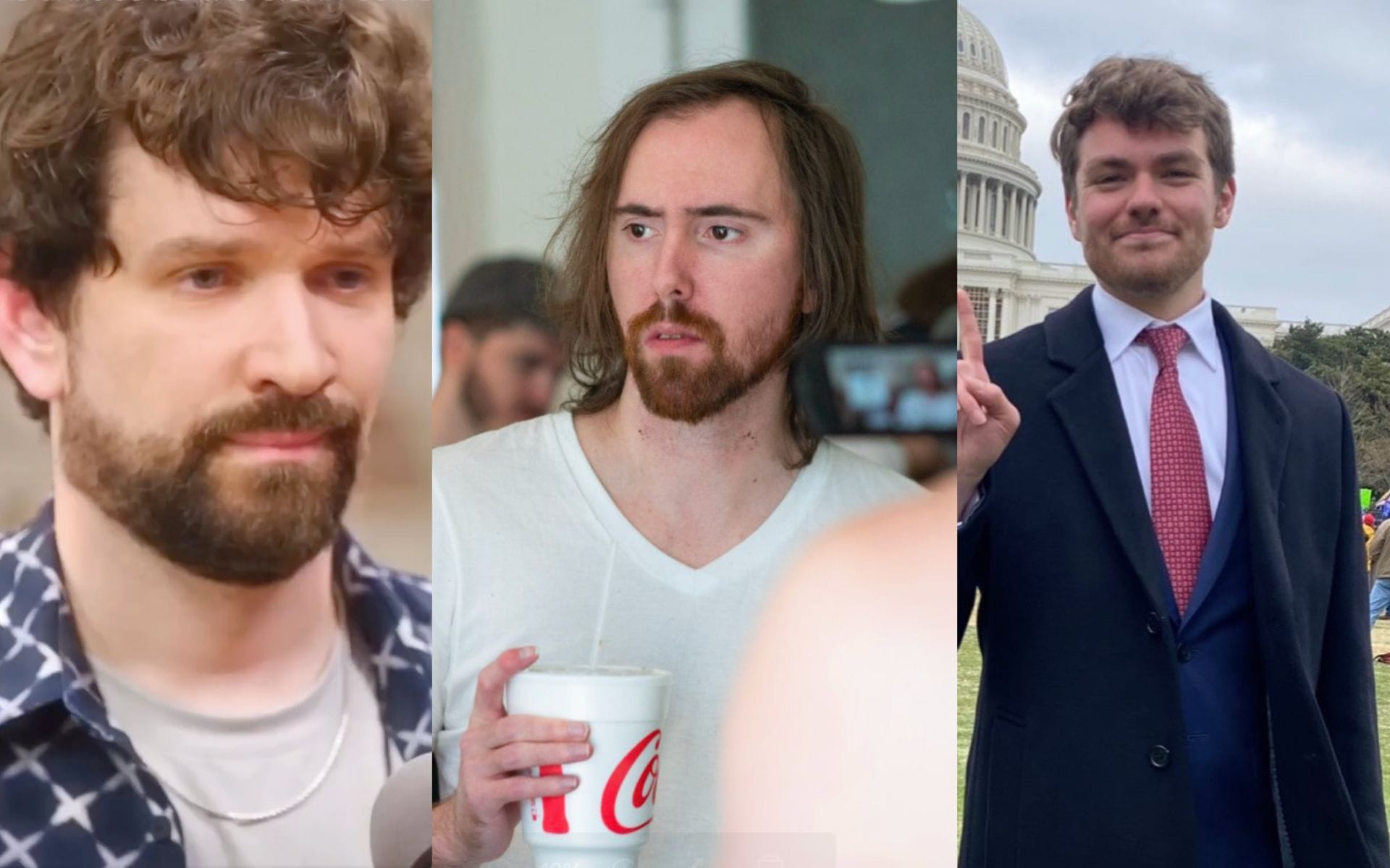 Asmongold slams Twitch for keeping Destiny and Ice Poseidon banned, says Nick Fuentes should get unbanned