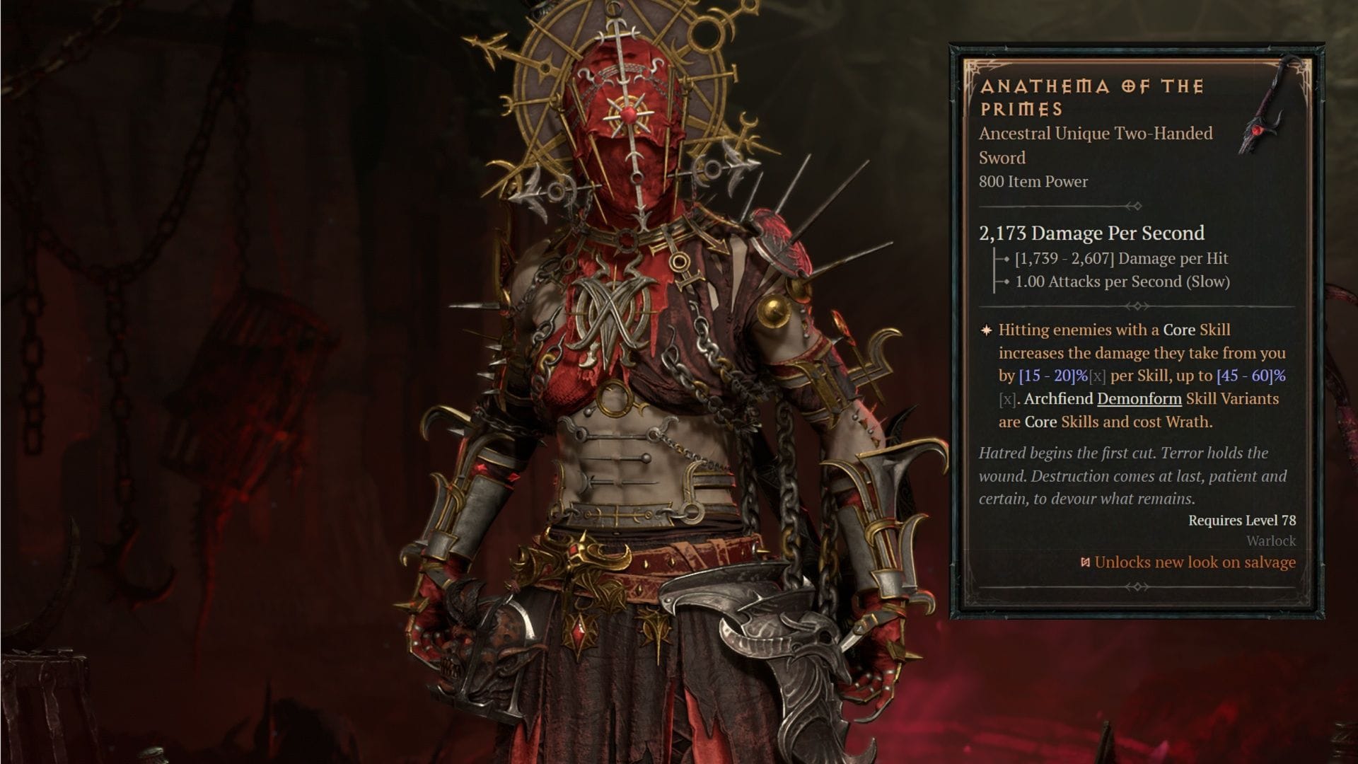 Here is what you can expect Anathema of the Primes to do in Diablo 4 (Image via Blizzard Entertainment || Sportskeeda)