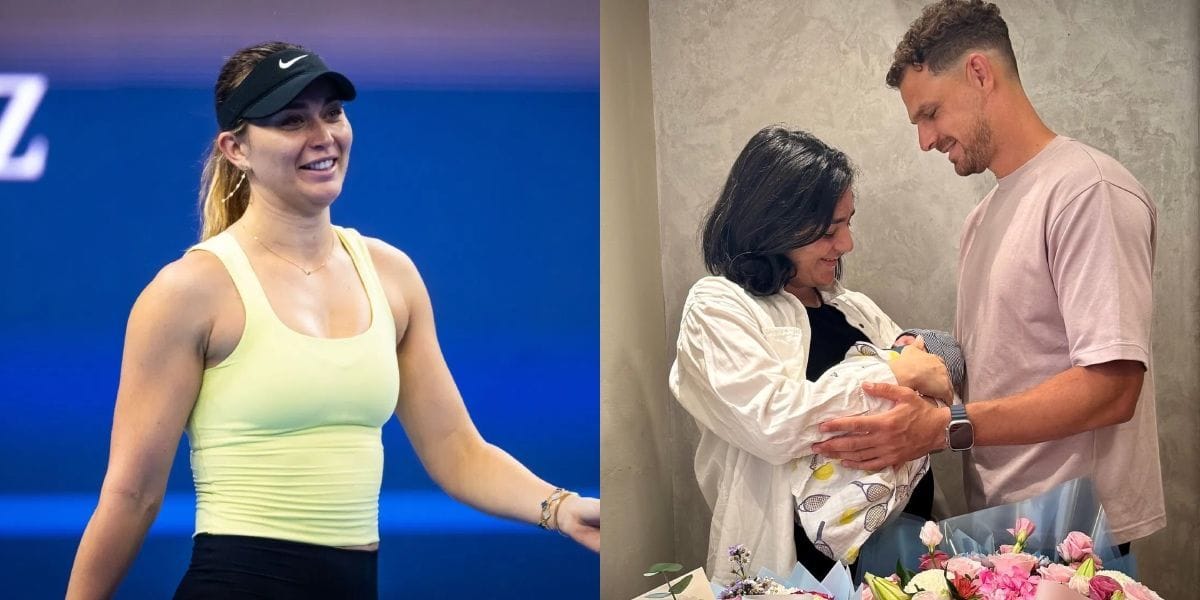 PICTURES: 'Auntie' Paula Badosa can't hide her delight after meeting Ons Jabeur's newborn baby for the first time