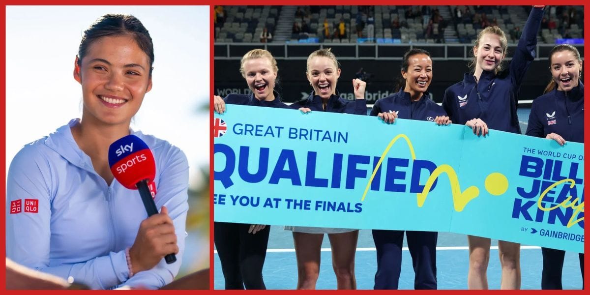 Emma Raducanu reacts after Great Britain team seals BJK Cup Finals 2026 spot without her