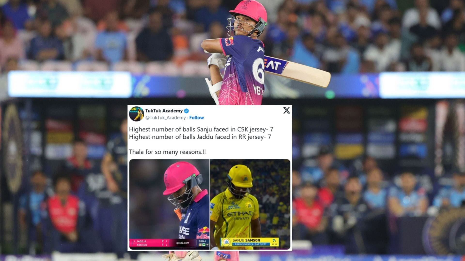 "Thala for so many reasons.!!" - Top 10 funny memes as RR reach 210/6 in IPL 2026 clash vs GT in Ahmedabad