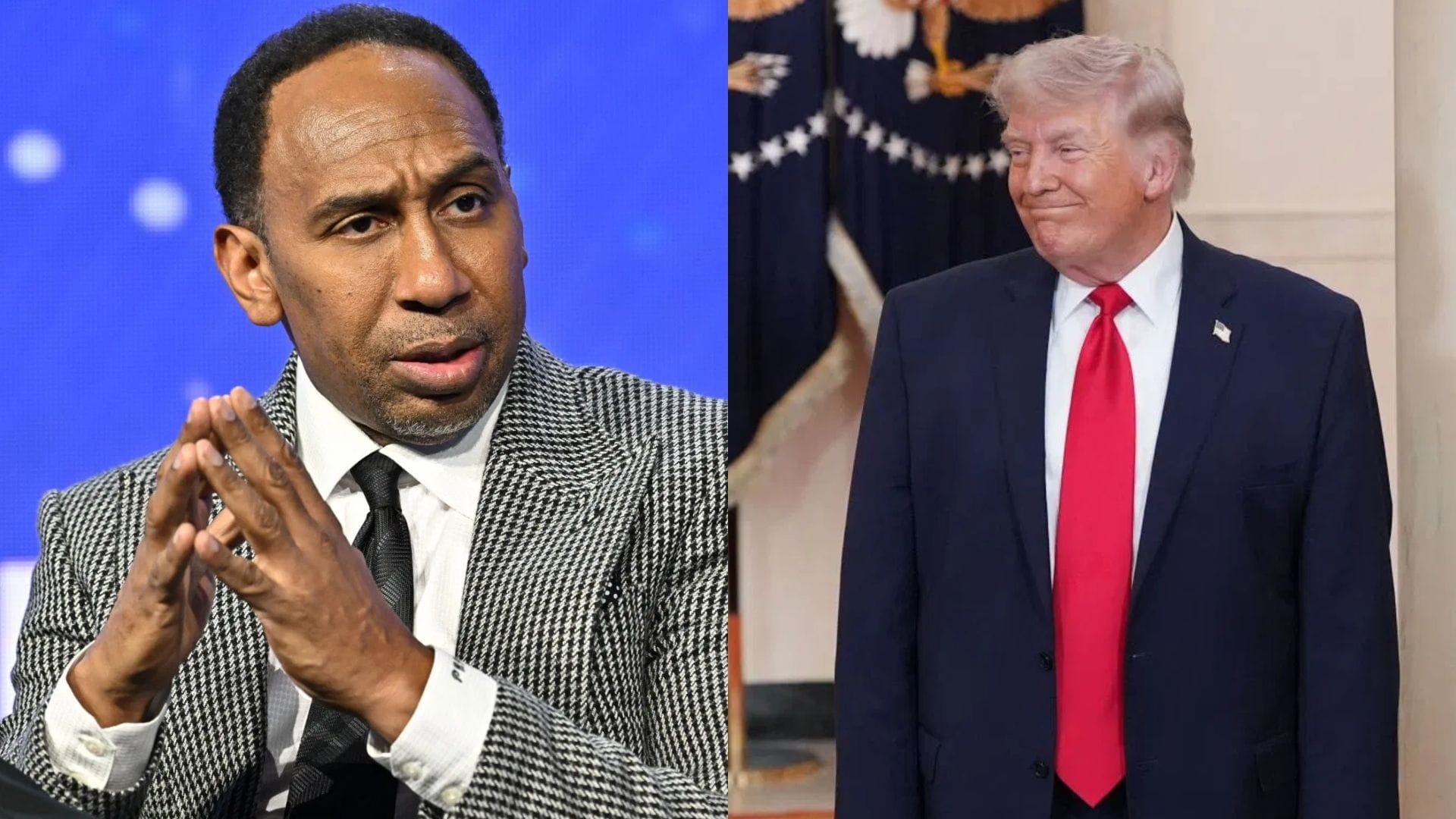 "How do you think that's going to help": Stephen A. Smith questions Donald Trump over "profanity-laced tirade" threatening Iran