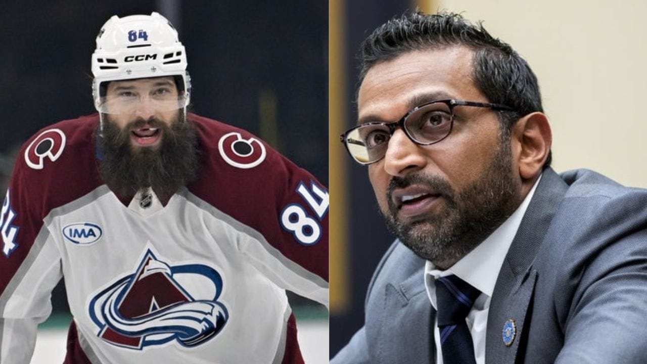 FBI director Kash Patel comments on Brent Burns making his 1,000th consecutive NHL start