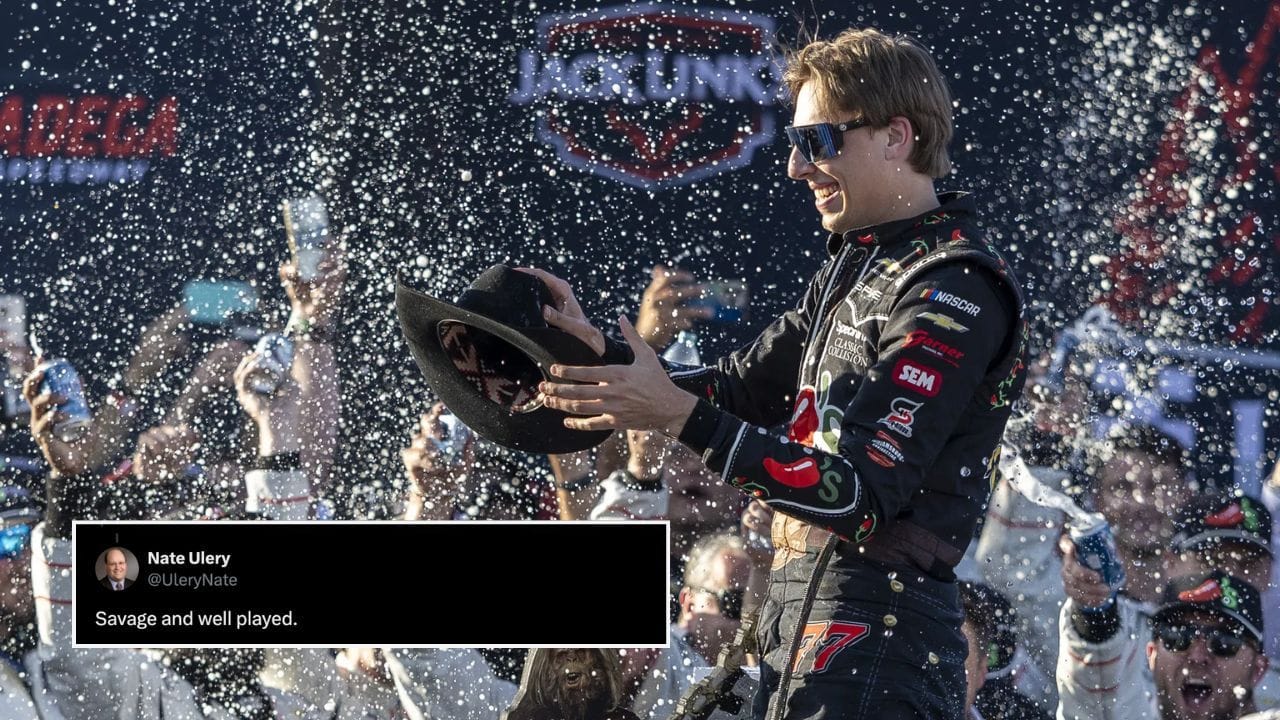 “Savage and well played”: Fans reacts to Spire’s sly dig at JGR lawsuit after Carson Hocevar’s Talladega win