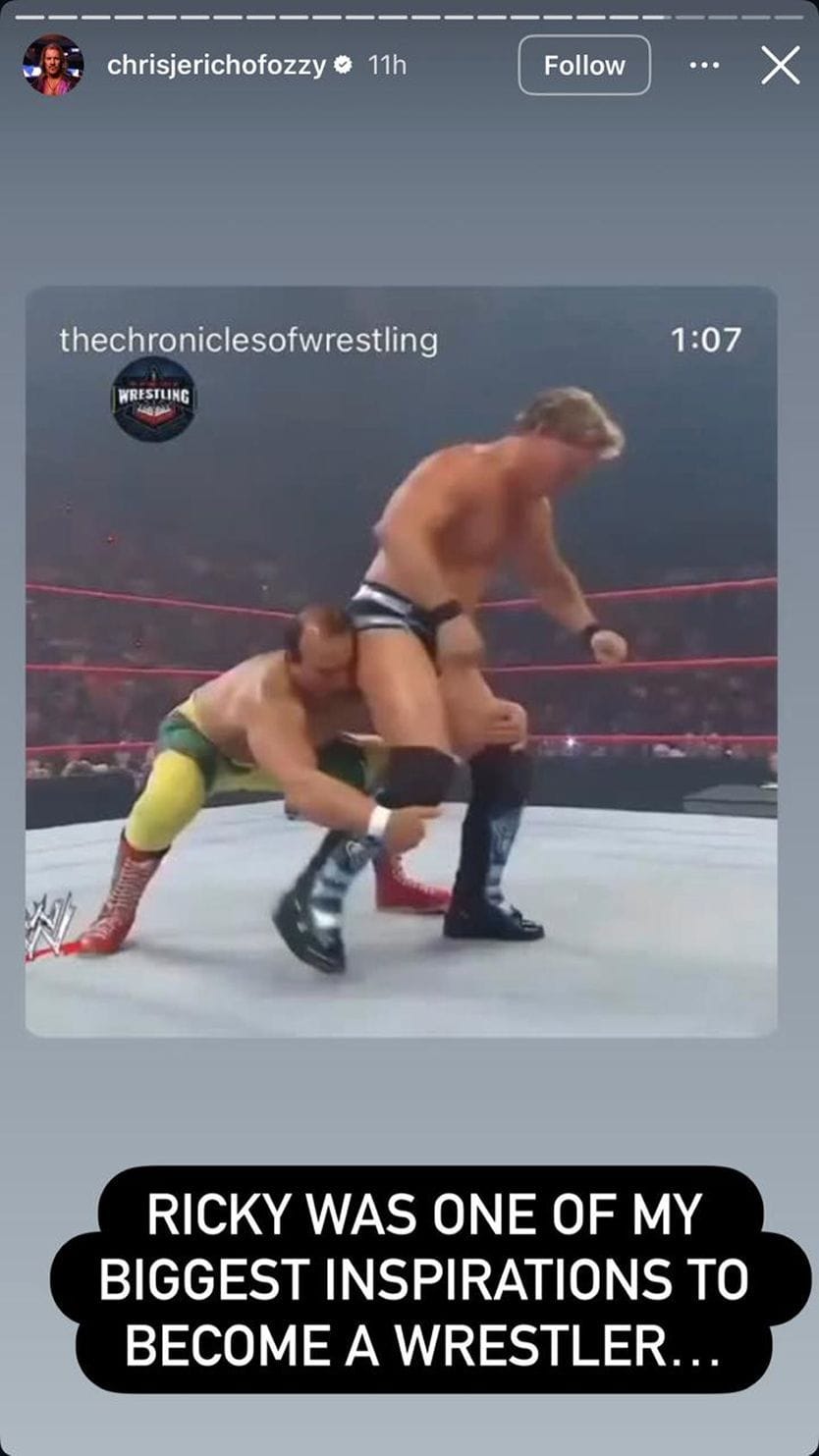 Screengrab of Chris Jericho's Instagram Story (Image via Instagram/@chrisjerichofozzy)